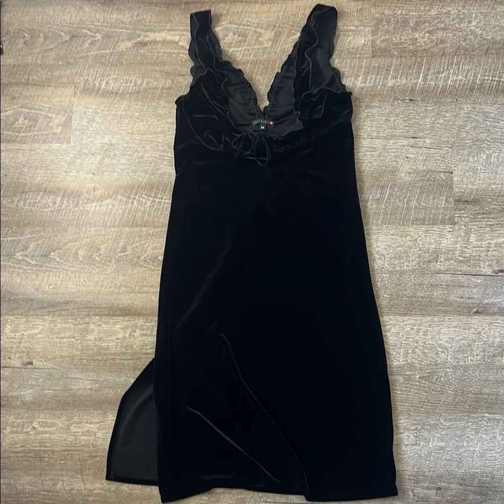 Hot Kiss Y2K Black Velvet Dress Size Medium
